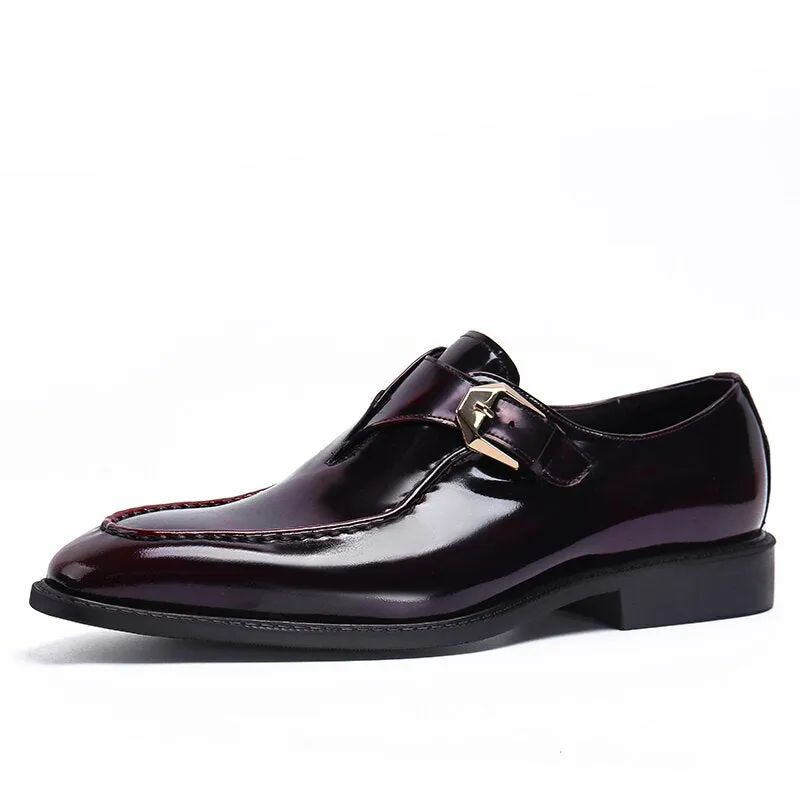 Handmade Genuine Leather Monk Strap Dress Shoes