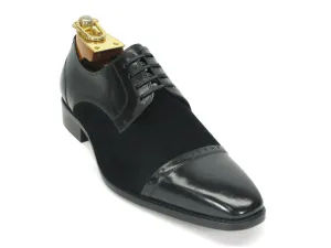 Handmade Oxford Two Tone Dress Shoes in Suede and Leather