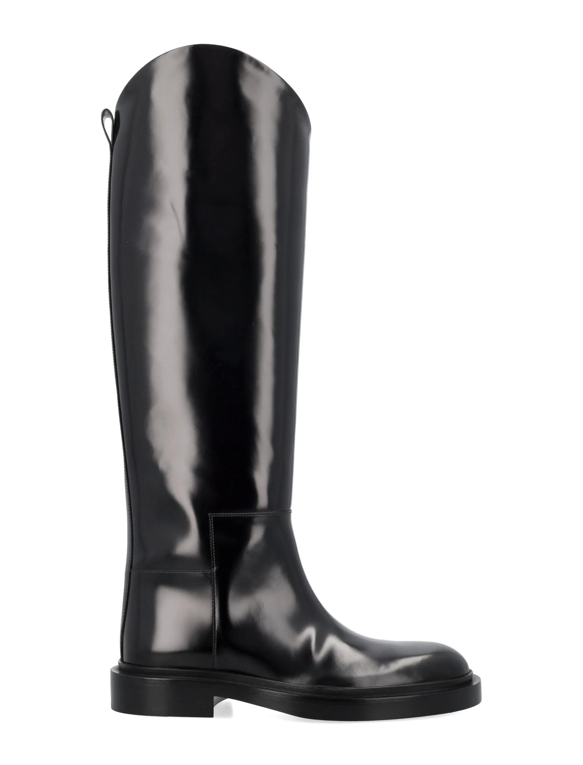 JIL SANDER Knee-High Leather Horse Boots