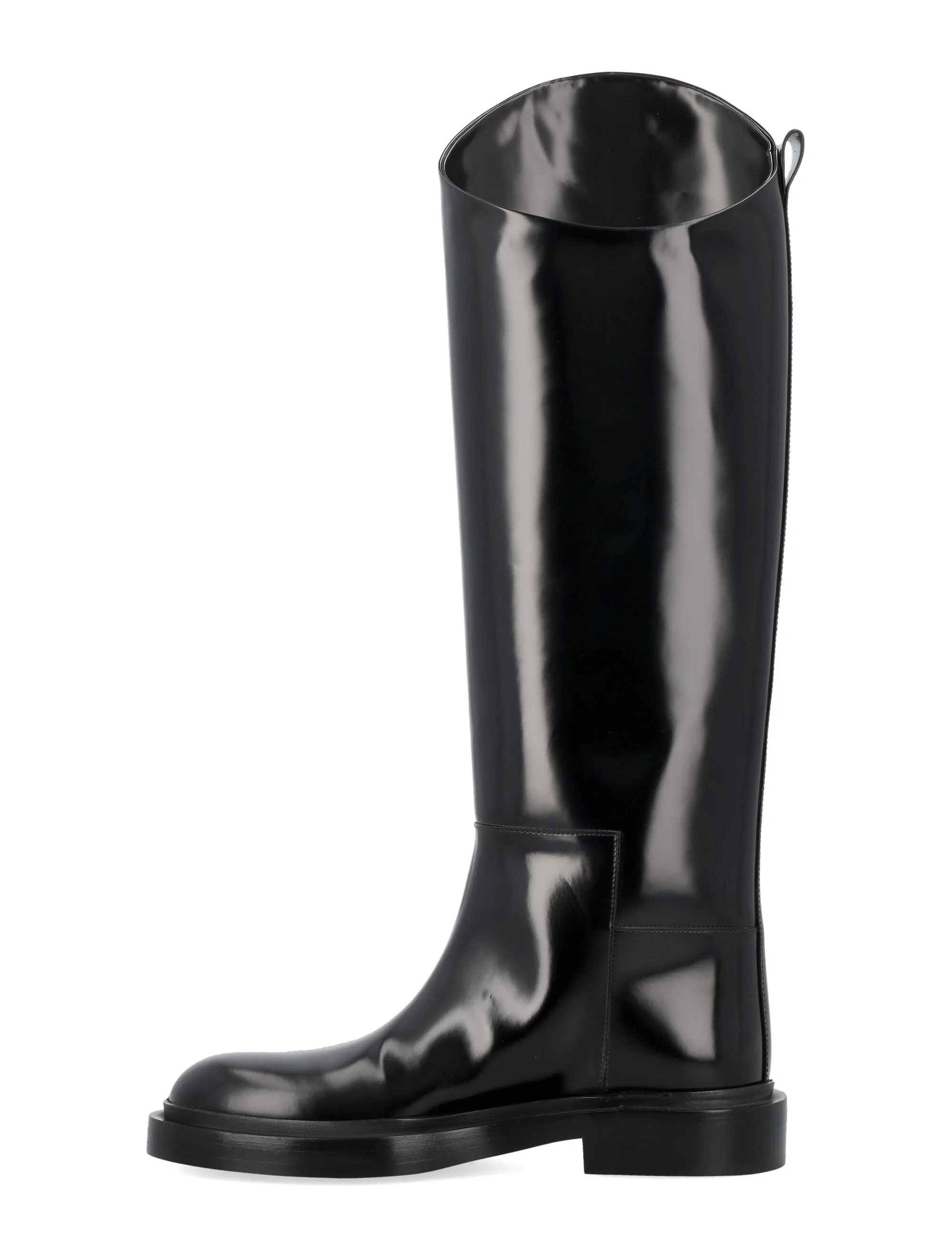 JIL SANDER Knee-High Leather Horse Boots