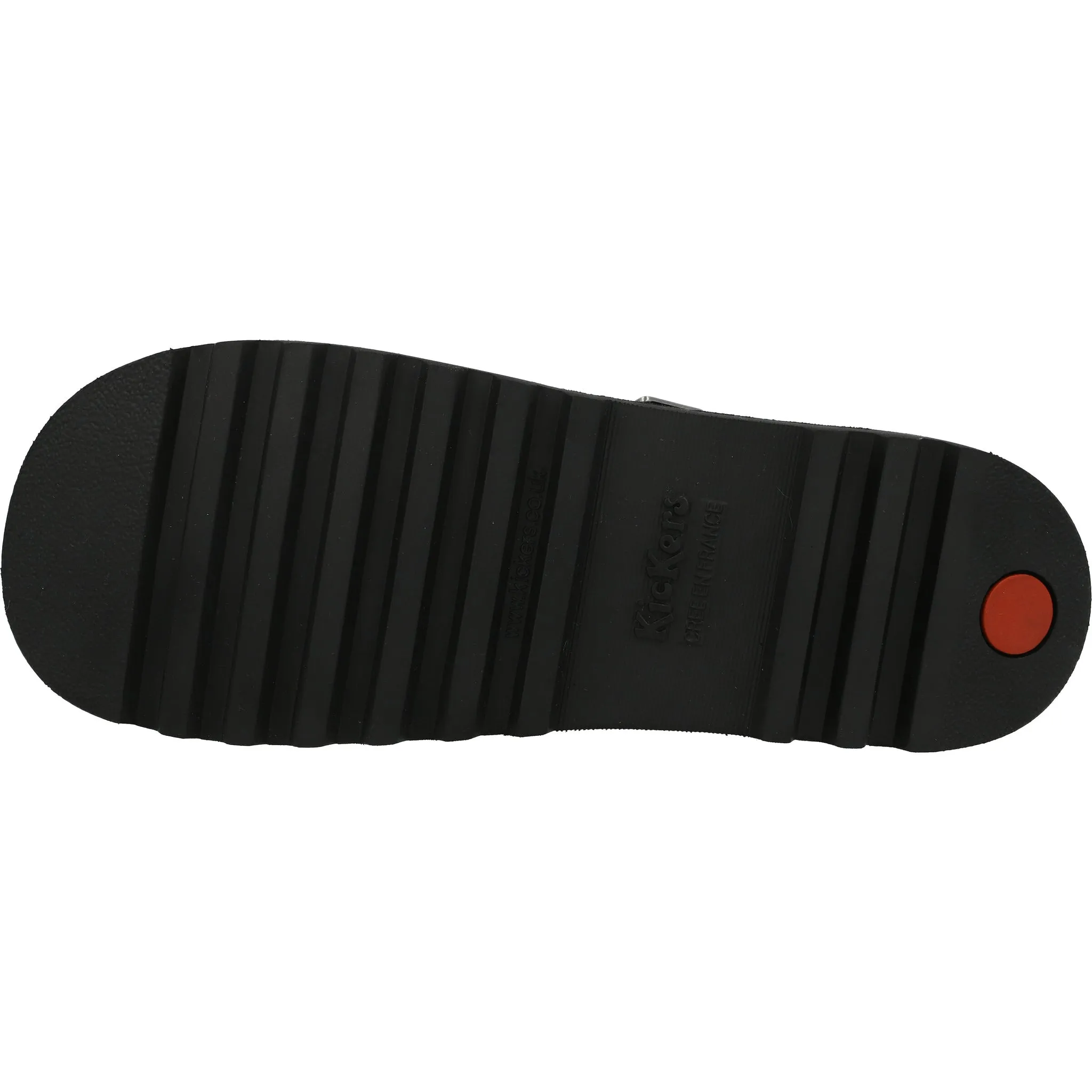 Kickers Kick T-Bar Black Leather Shoes