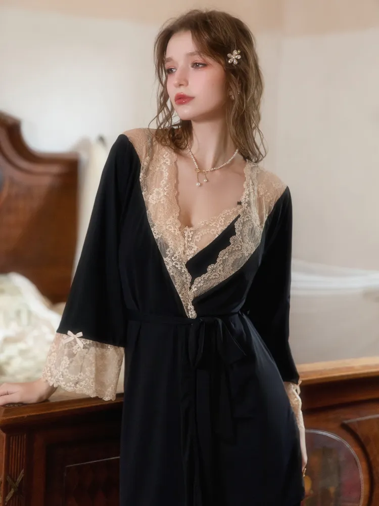Lace Backless Slip Dress