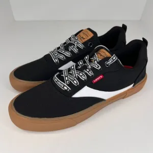 Levis Mens 51973906A Black Suede Casual Lace Up Low Top Size 10 Sneakers