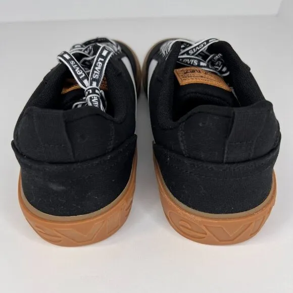 Levis Mens 51973906A Black Suede Casual Lace Up Low Top Size 10 Sneakers