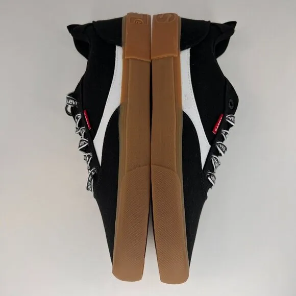 Levis Mens 51973906A Black Suede Casual Lace Up Low Top Size 10 Sneakers