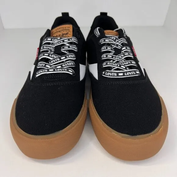 Levis Mens 51973906A Black Suede Casual Lace Up Low Top Size 10 Sneakers