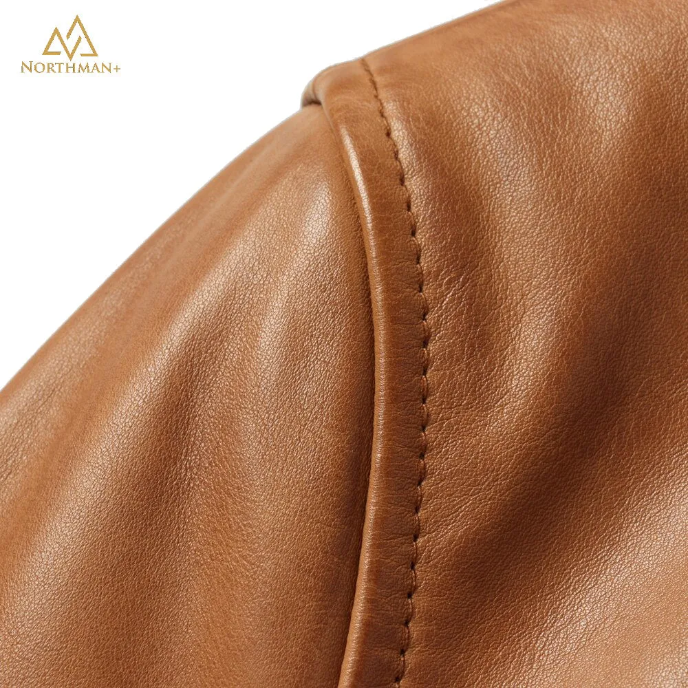 Lightning leather jacket in Tan by Northman 