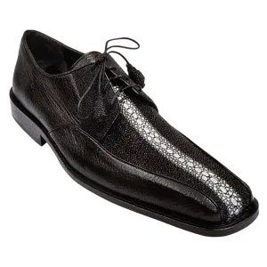 Los Altos Black Rowstone Stingray Derby Dress Shoes