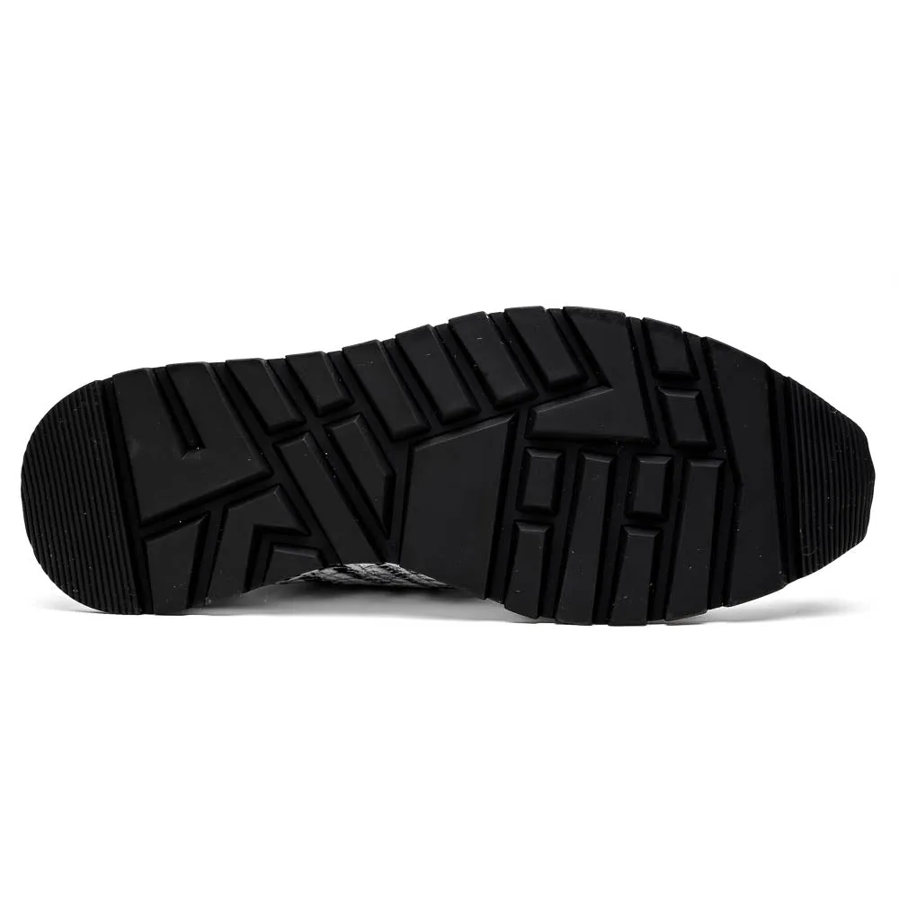 Marco Di Milano Alonzo Newspaper All Over Caiman Crocodile Sneakers