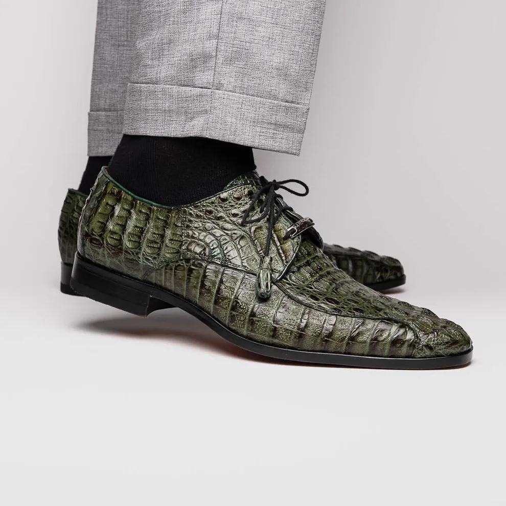 Marco Di Milano Apricena Woodgreen Caiman Crocodile Dress Shoes