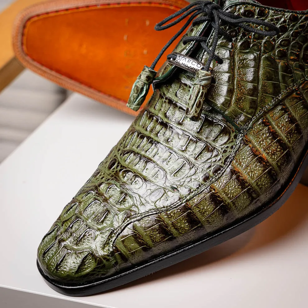 Marco Di Milano Apricena Woodgreen Caiman Crocodile Dress Shoes