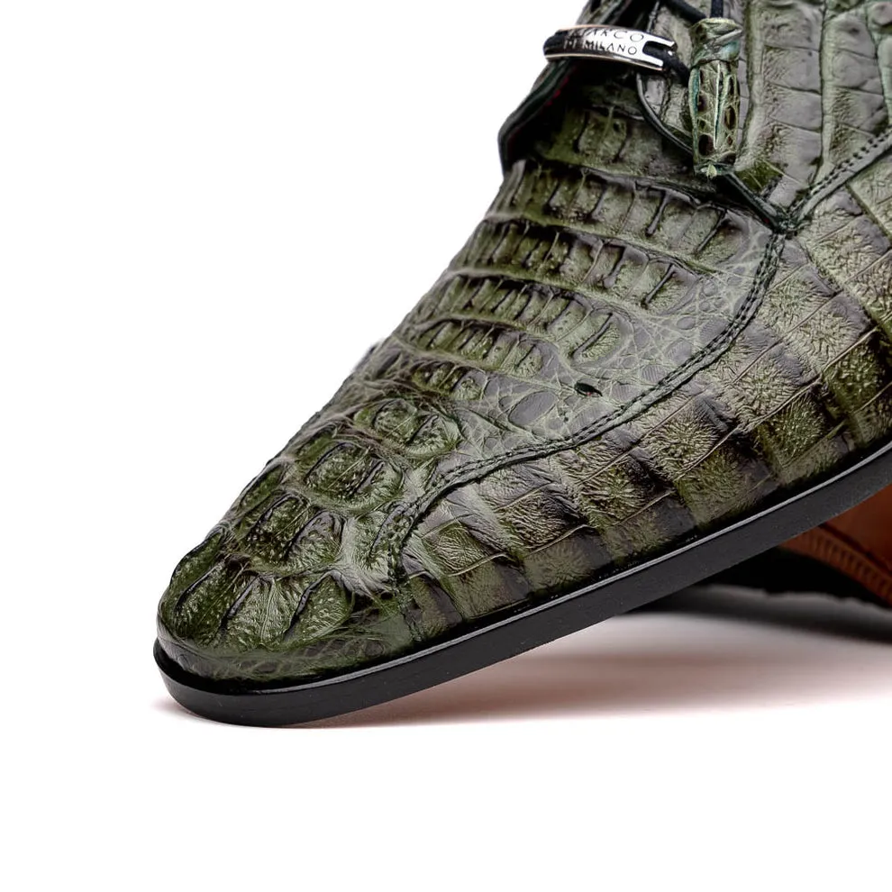Marco Di Milano Apricena Woodgreen Caiman Crocodile Dress Shoes
