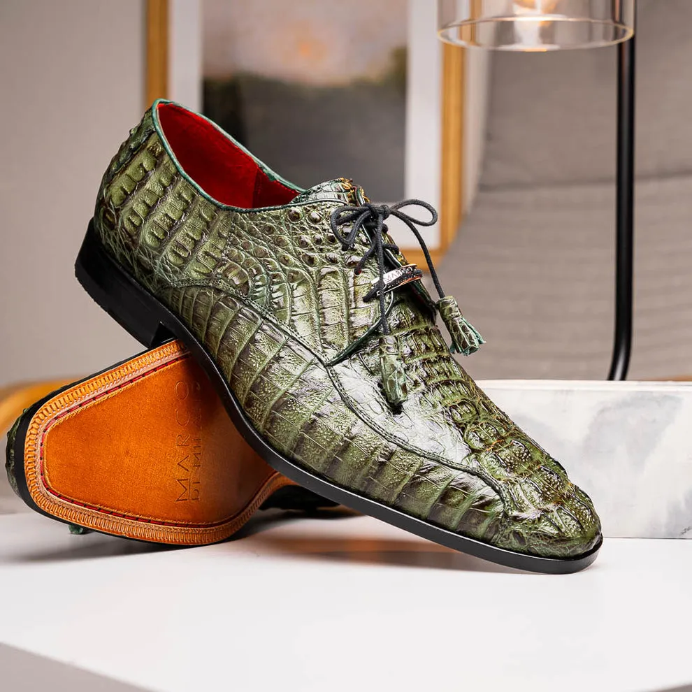 Marco Di Milano Apricena Woodgreen Caiman Crocodile Dress Shoes
