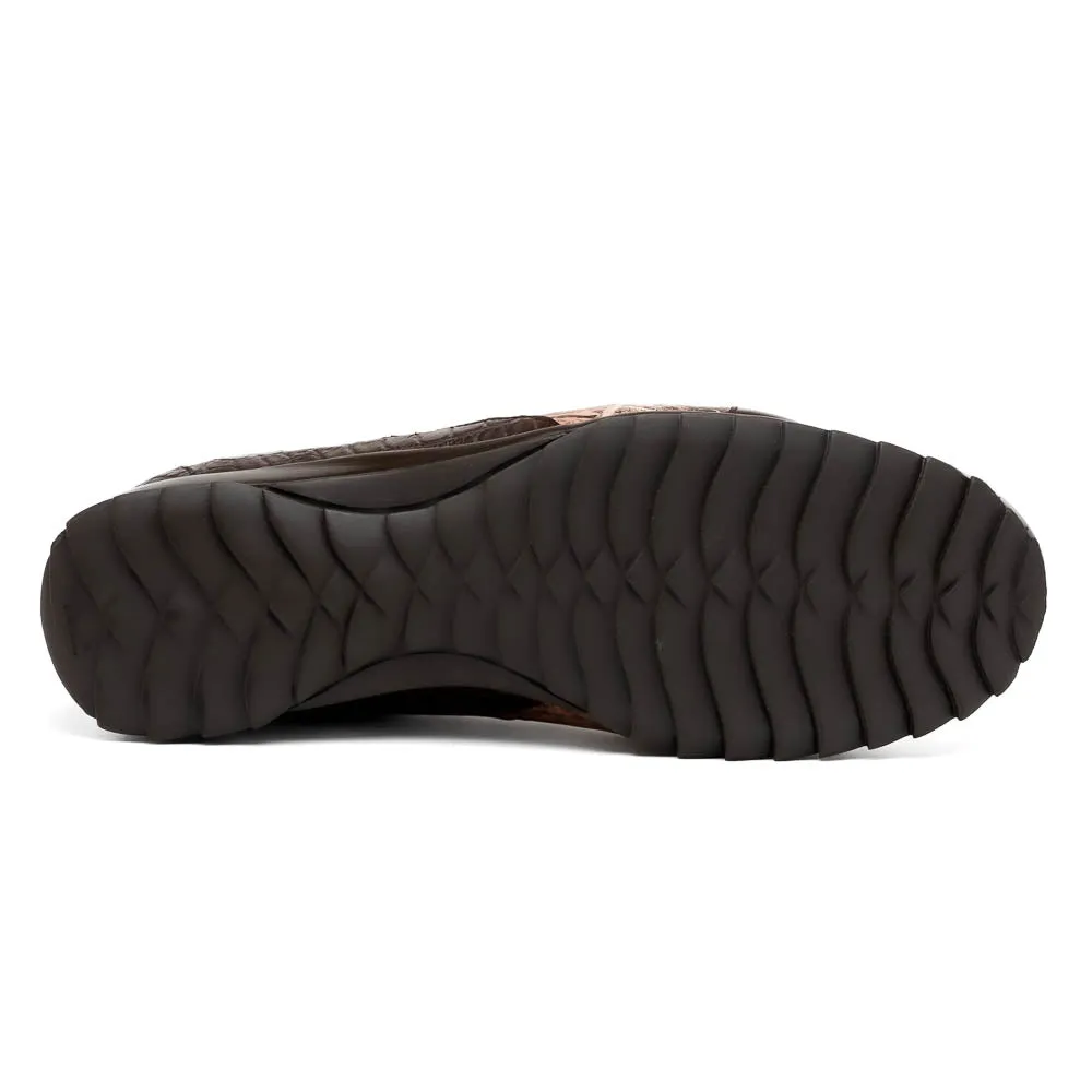 Marco Di Milano Cairo Brown/Orix Alligator Sneakers
