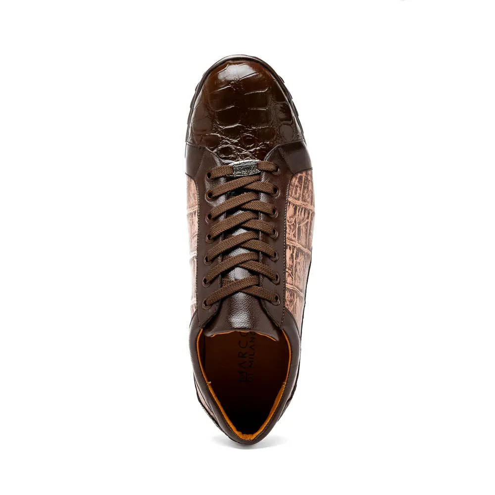 Marco Di Milano Cairo Brown/Orix Alligator Sneakers