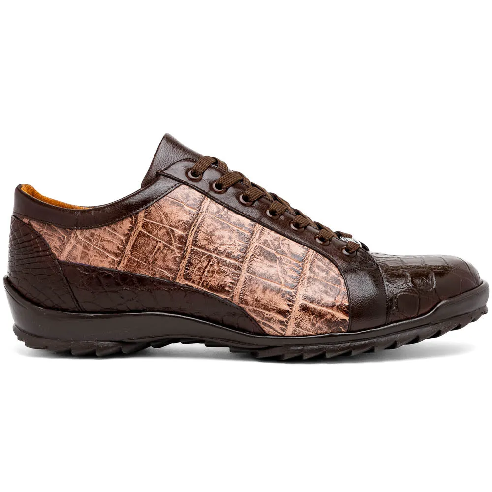 Marco Di Milano Cairo Brown/Orix Alligator Sneakers