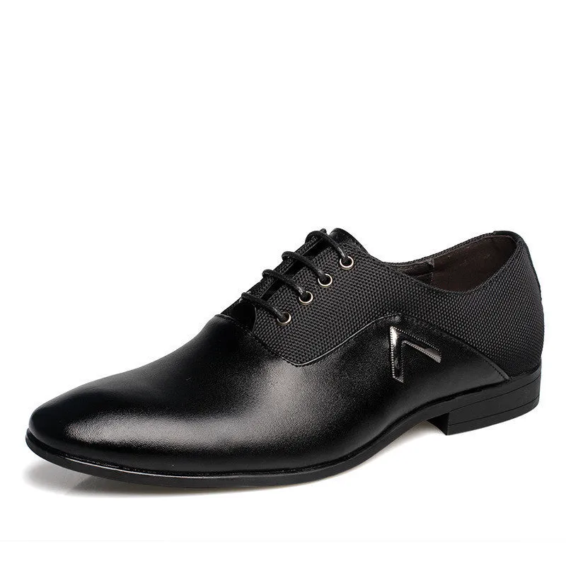 Men Formal Leather Shoes Quality Brand Mens Dress Oxfords Flats Size 6-12