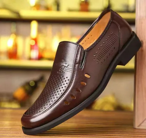 Men's Business Soft Surface Wear-Resistant Casual Leather Shoes