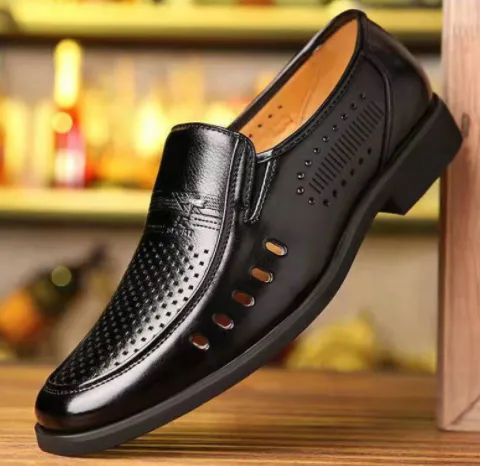 Men's Business Soft Surface Wear-Resistant Casual Leather Shoes