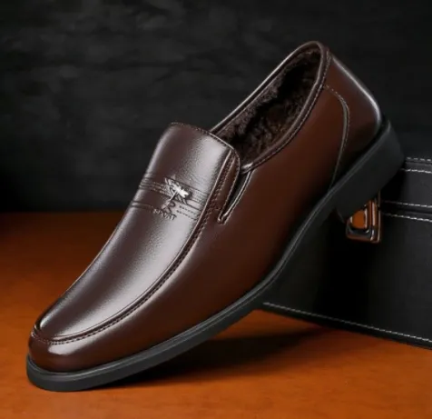 Men's Business Soft Surface Wear-Resistant Casual Leather Shoes