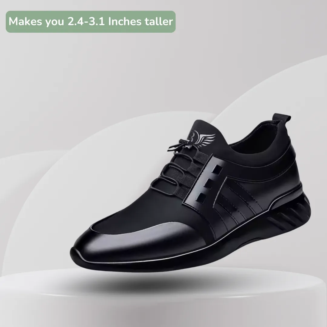 Men's Elevated Leather Shoe 2.4 & 3.1 inches Lift