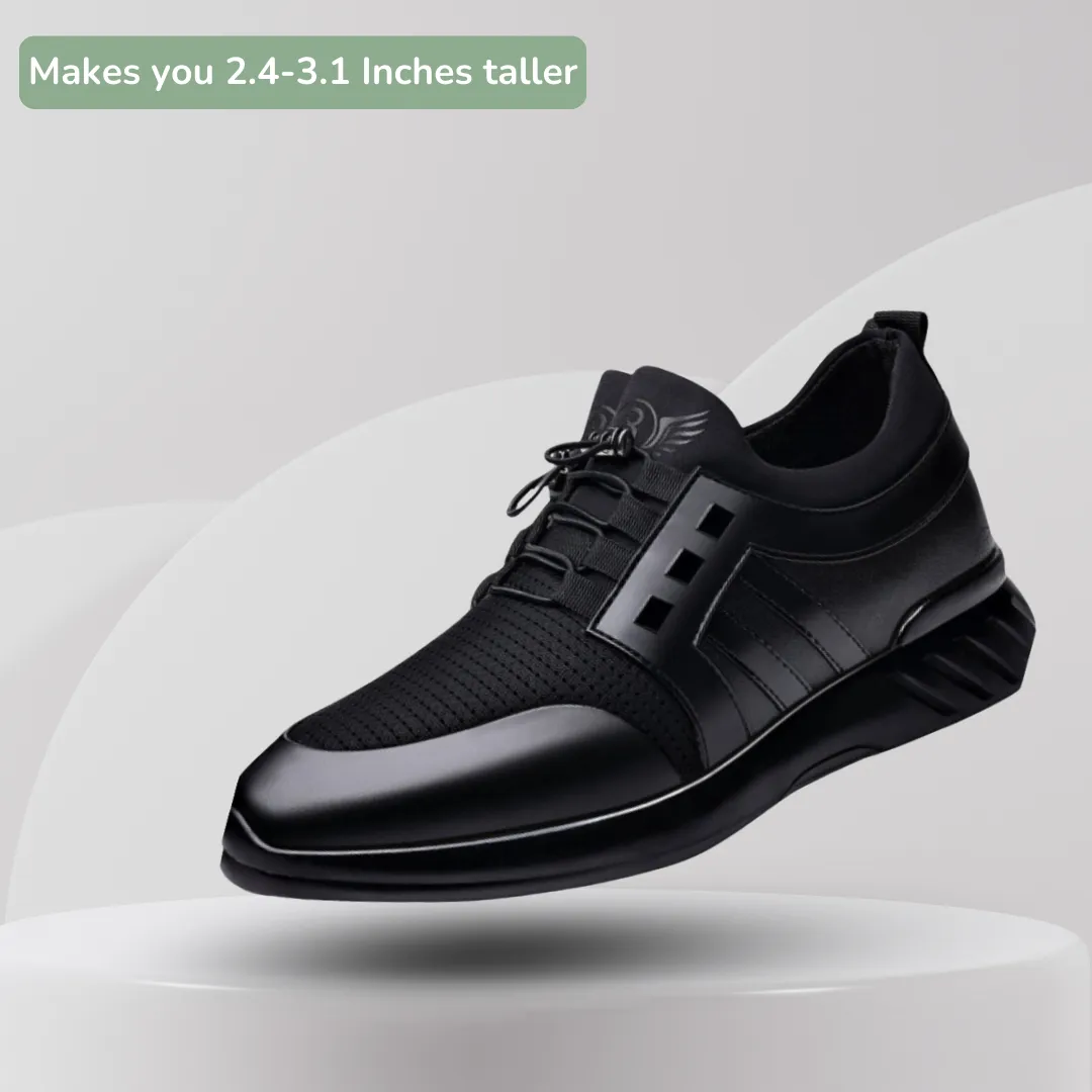 Men's Elevated Leather Shoe 2.4 & 3.1 inches Lift