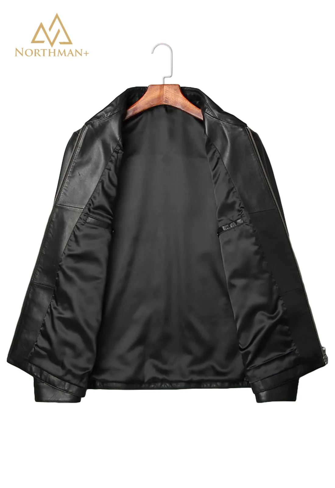 Men's Slim Fit Leather Jacket : The Urban Captain