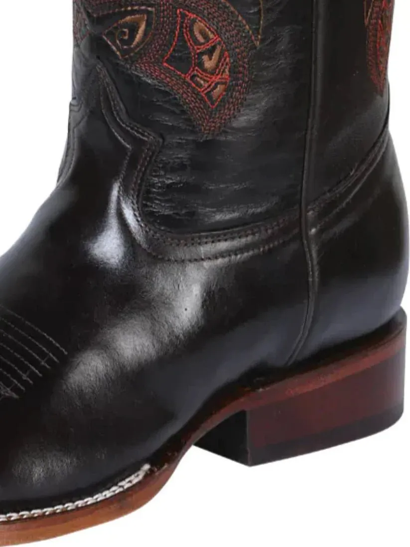 Men's Westin Steel Leather Classic Western Cowboy Boots 'El General' Coffee 41990