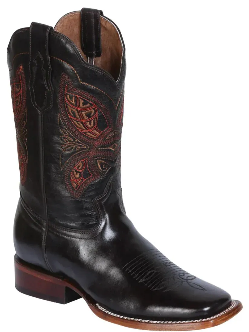 Men's Westin Steel Leather Classic Western Cowboy Boots 'El General' Coffee 41990