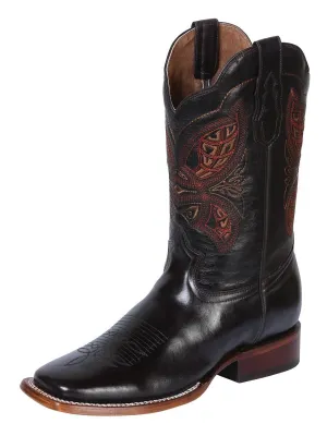 Men's Westin Steel Leather Classic Western Cowboy Boots 'El General' Coffee 41990