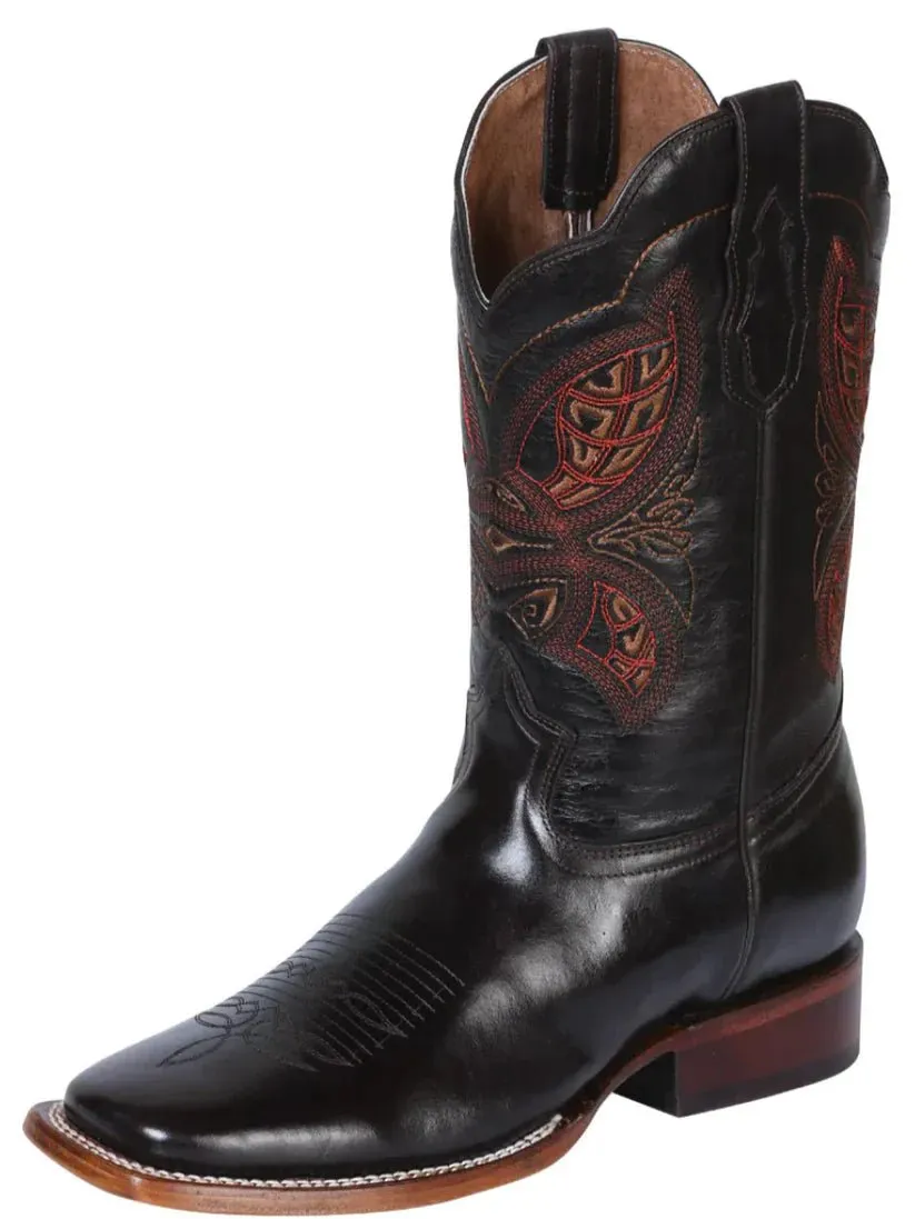 Men's Westin Steel Leather Classic Western Cowboy Boots 'El General' Coffee 41990