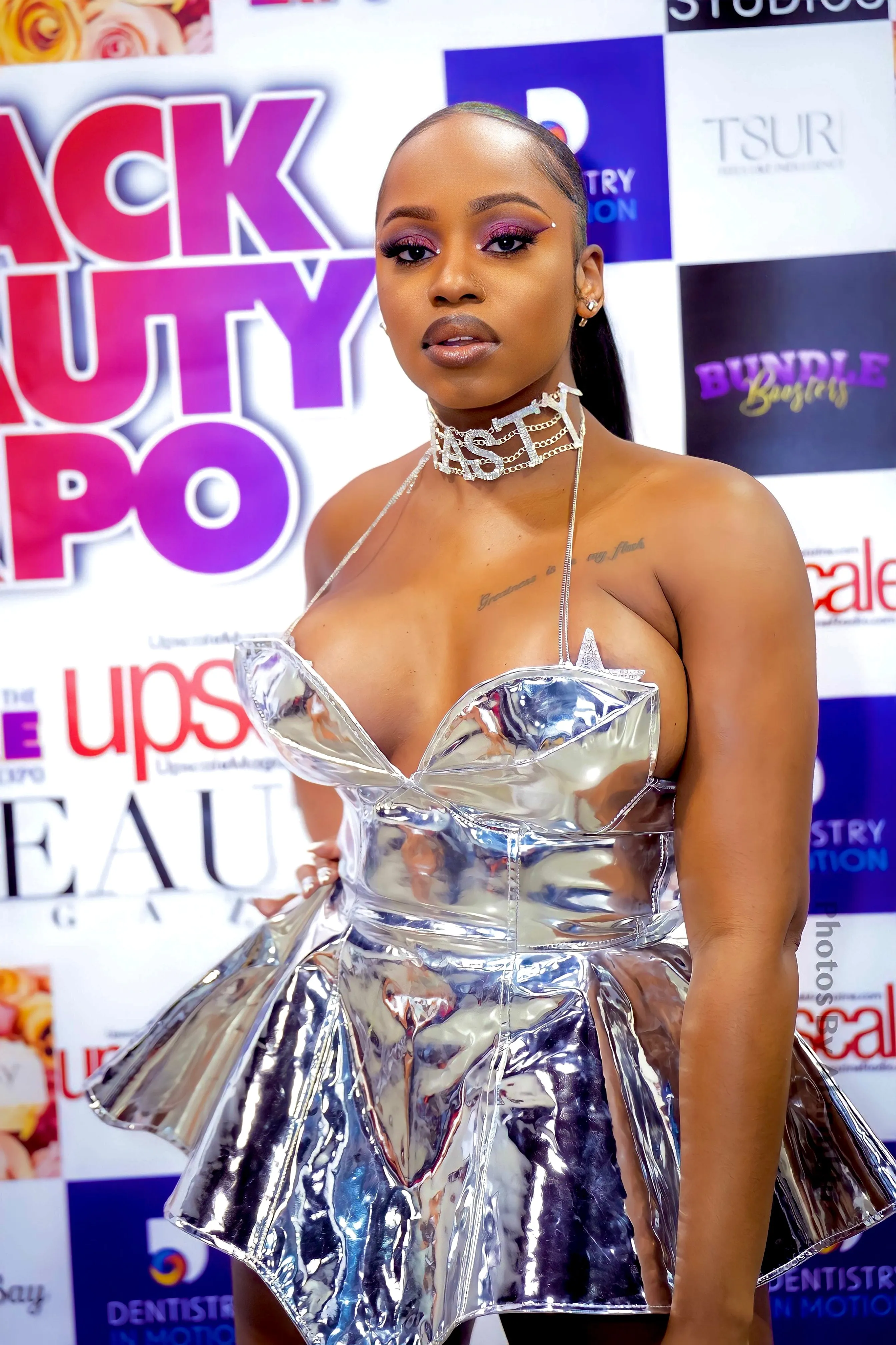 Metallic Lon One Corset Dress