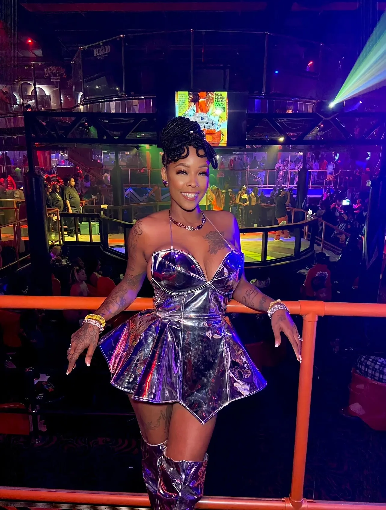 Metallic Lon One Corset Dress