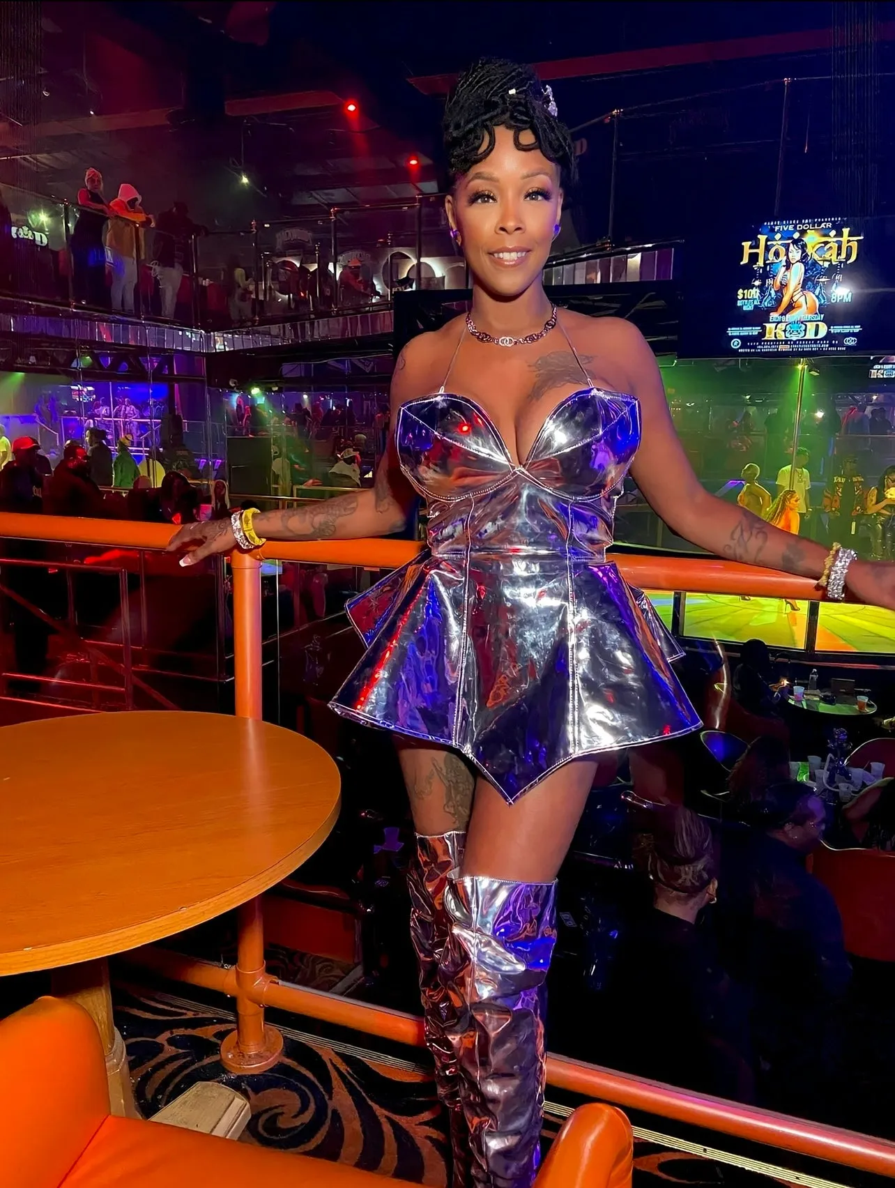 Metallic Lon One Corset Dress