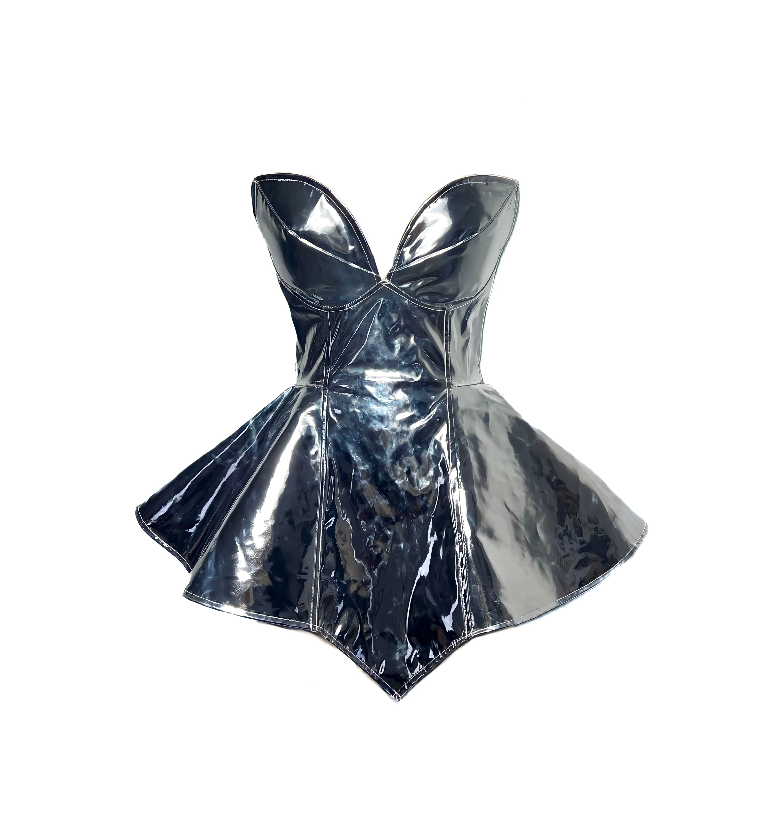 Metallic Lon One Corset Dress