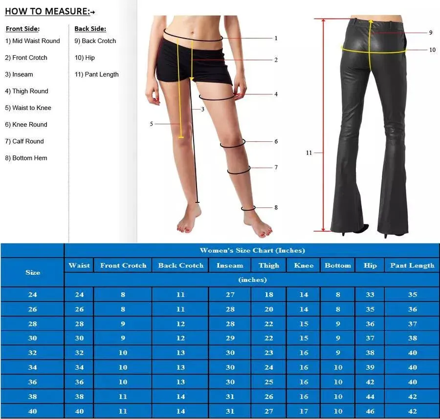 New Women's Formal Leather Pant. Real Soft Lambskin Leather Stylish Pant. 34