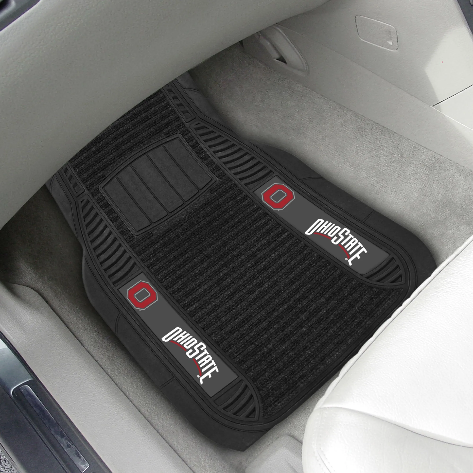 Ohio State University 2-pc Deluxe Car Mat Set