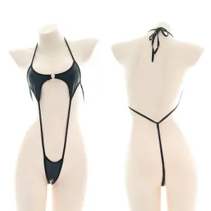 One-piece patent leather bikini  UB98061