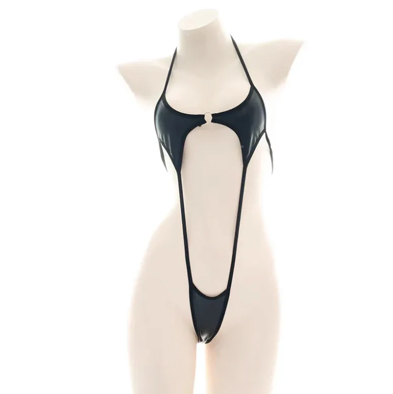 One-piece patent leather bikini  UB98061