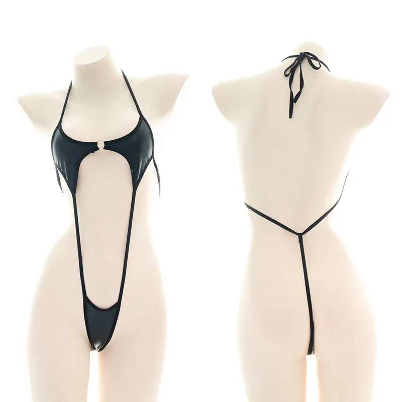 One-piece patent leather bikini  UB98061