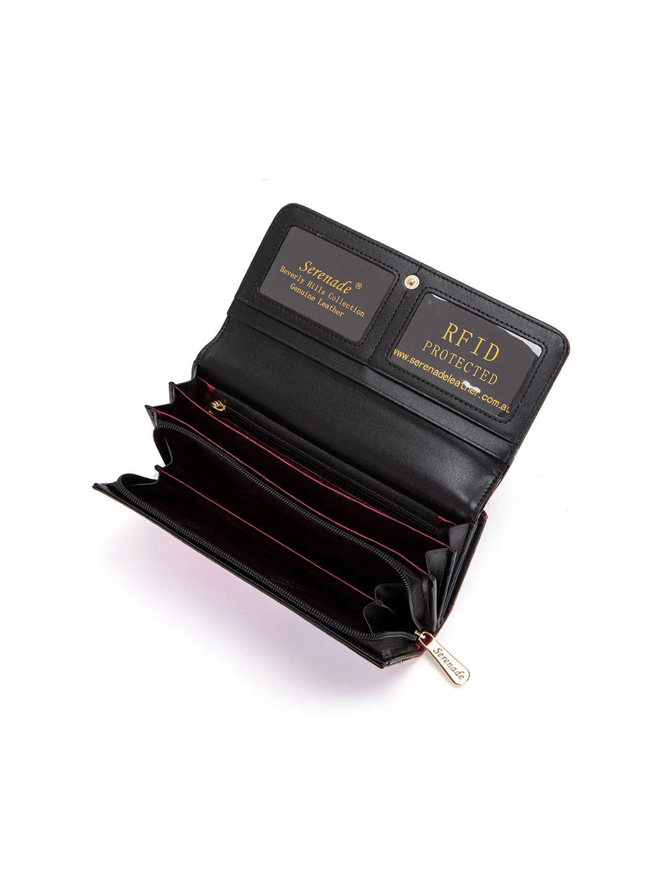 ORCHID  LARGE LEATHER RFID WALLET- WSF1501
