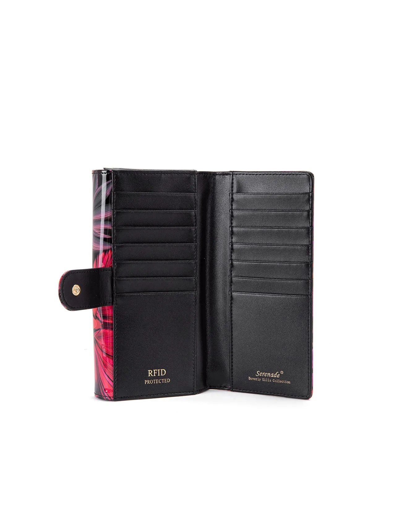 ORCHID  LARGE LEATHER RFID WALLET- WSF1501