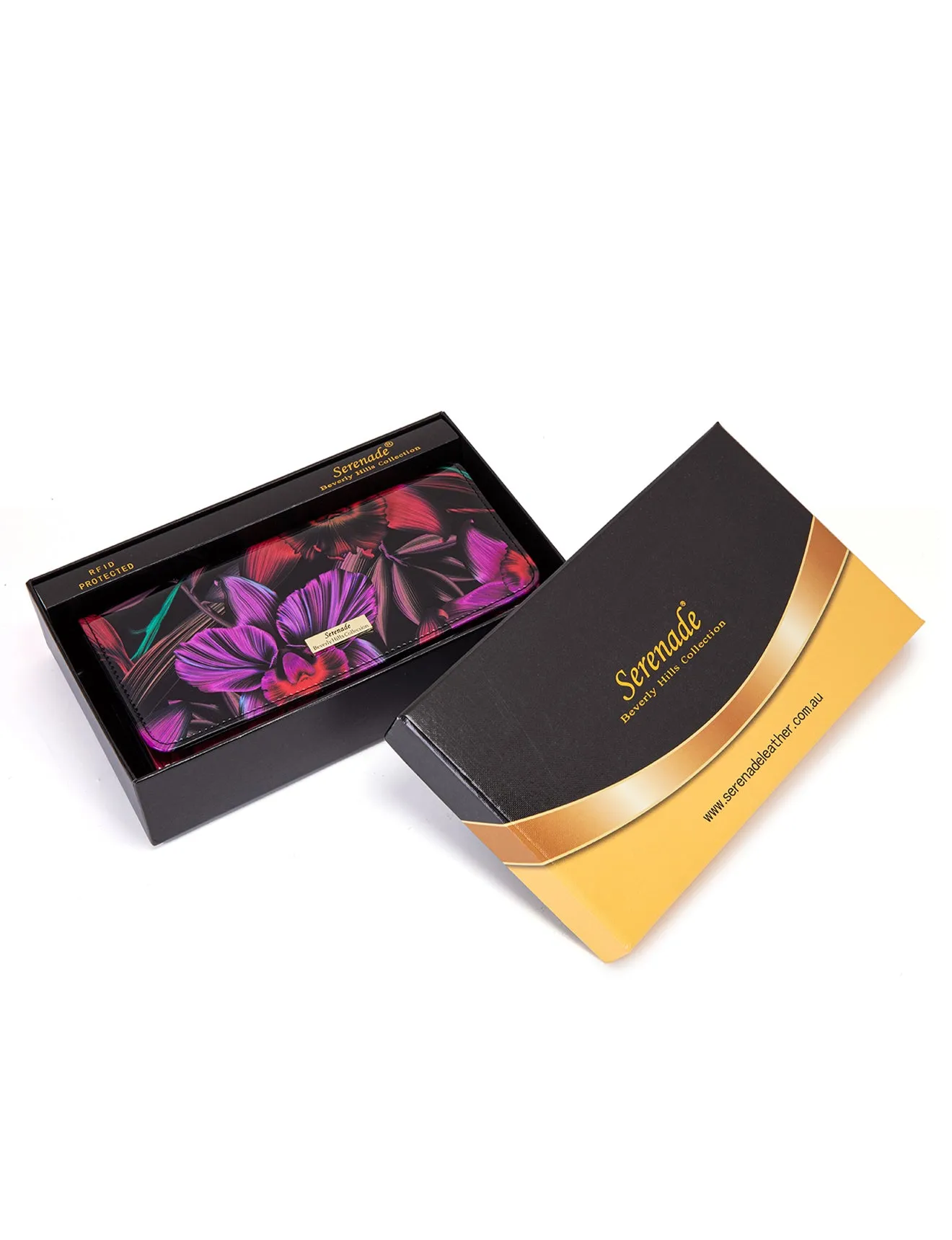 ORCHID  LARGE LEATHER RFID WALLET- WSF1501