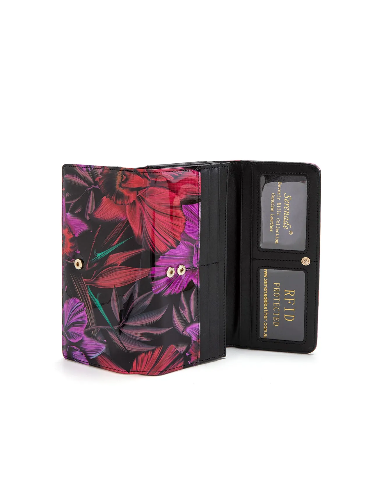 ORCHID  LARGE LEATHER RFID WALLET- WSF1501
