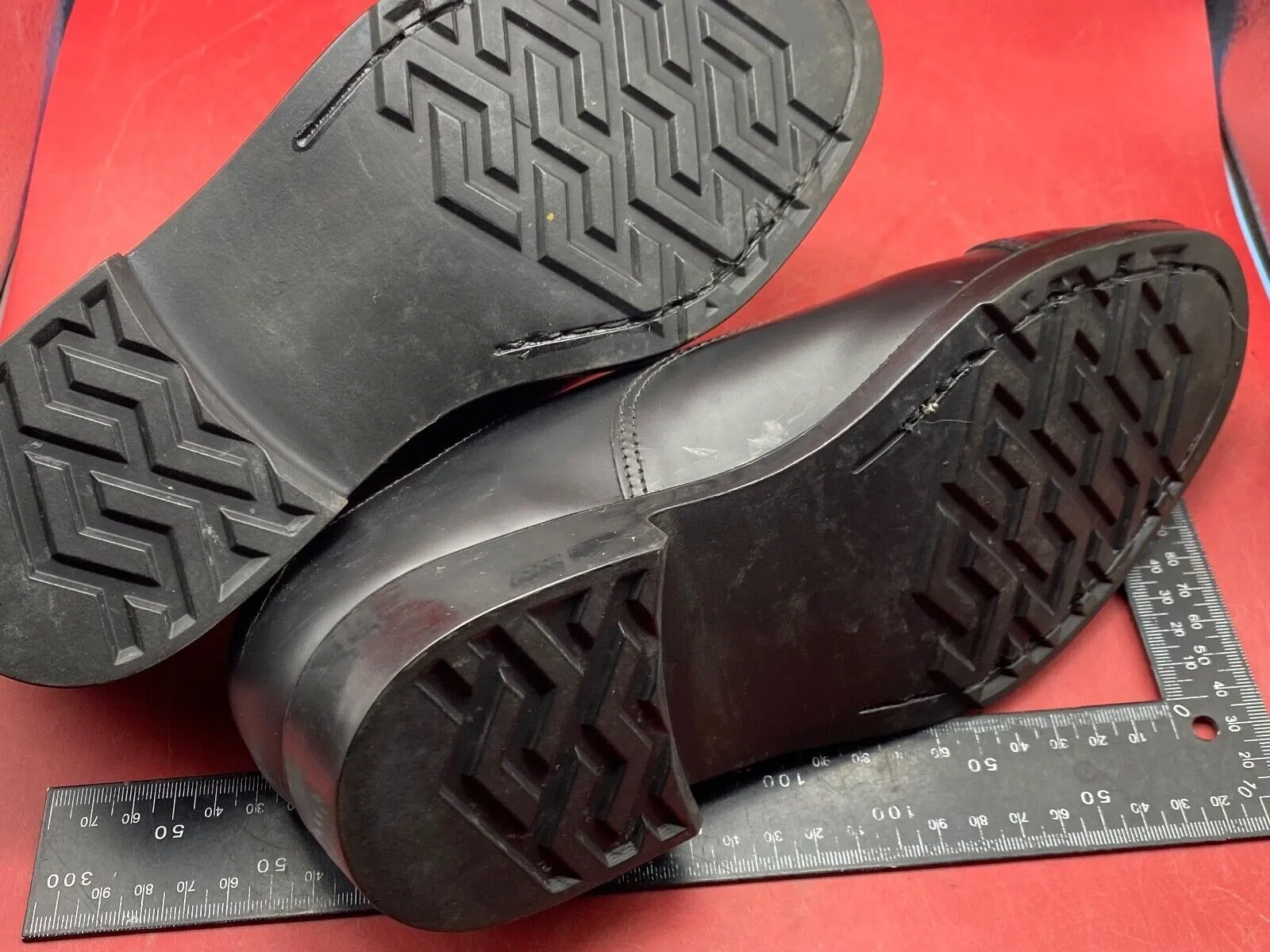 Original British Army Black Leather Parade Shoes - Size 7 L