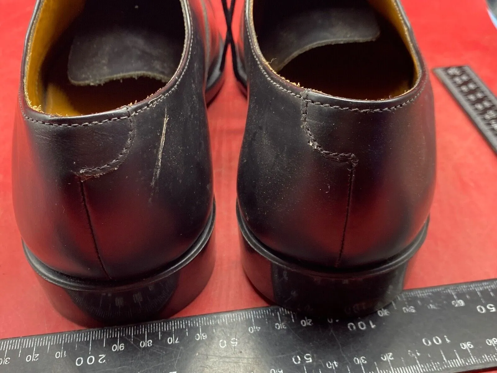 Original British Army Black Leather Parade Shoes - Size 7 L