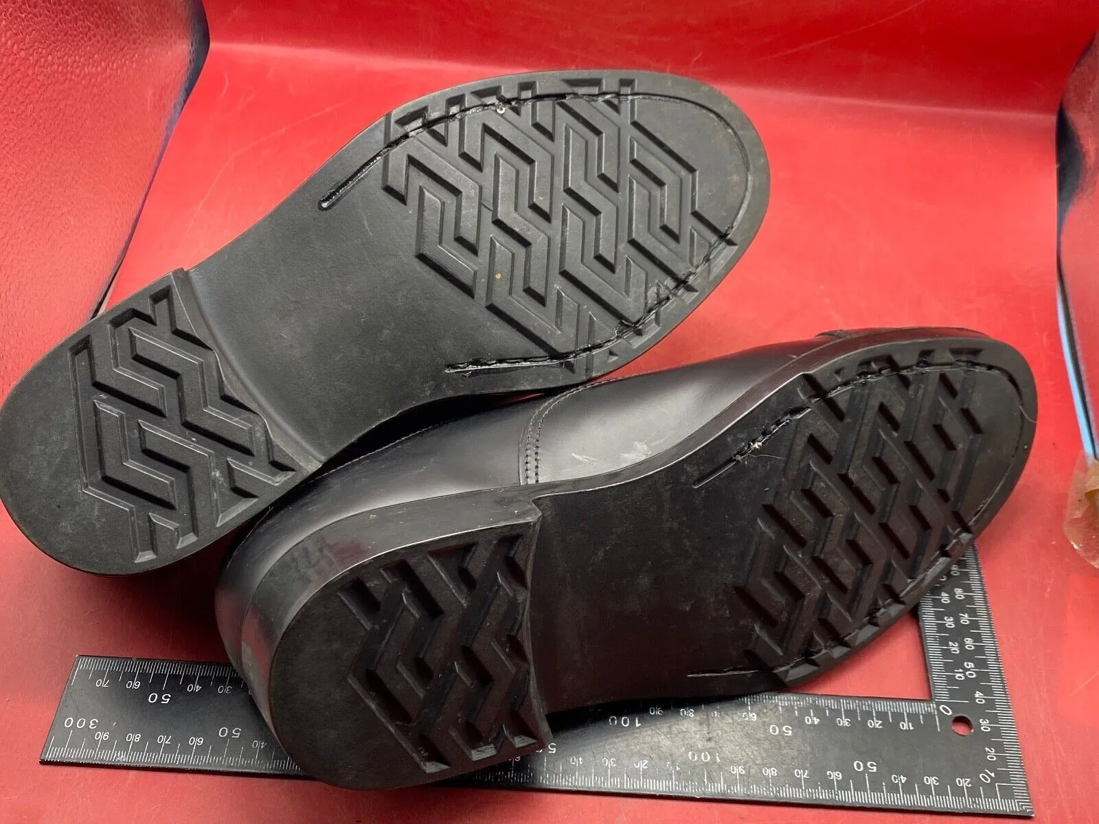 Original British Army Black Leather Parade Shoes - Size 7 L