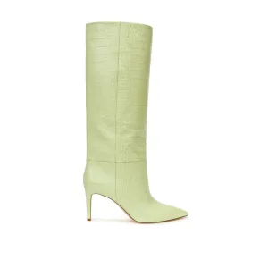 Paris Texas Green Leather Boot