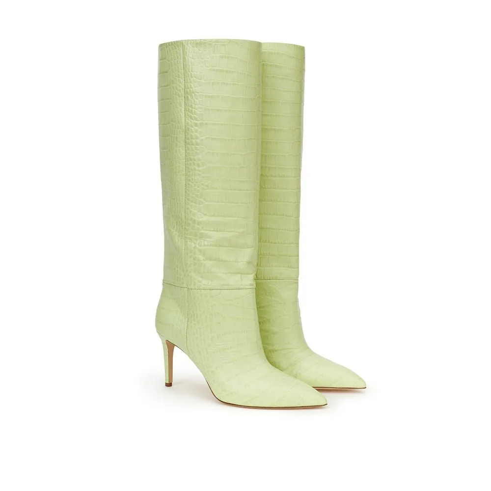 Paris Texas Green Leather Boot