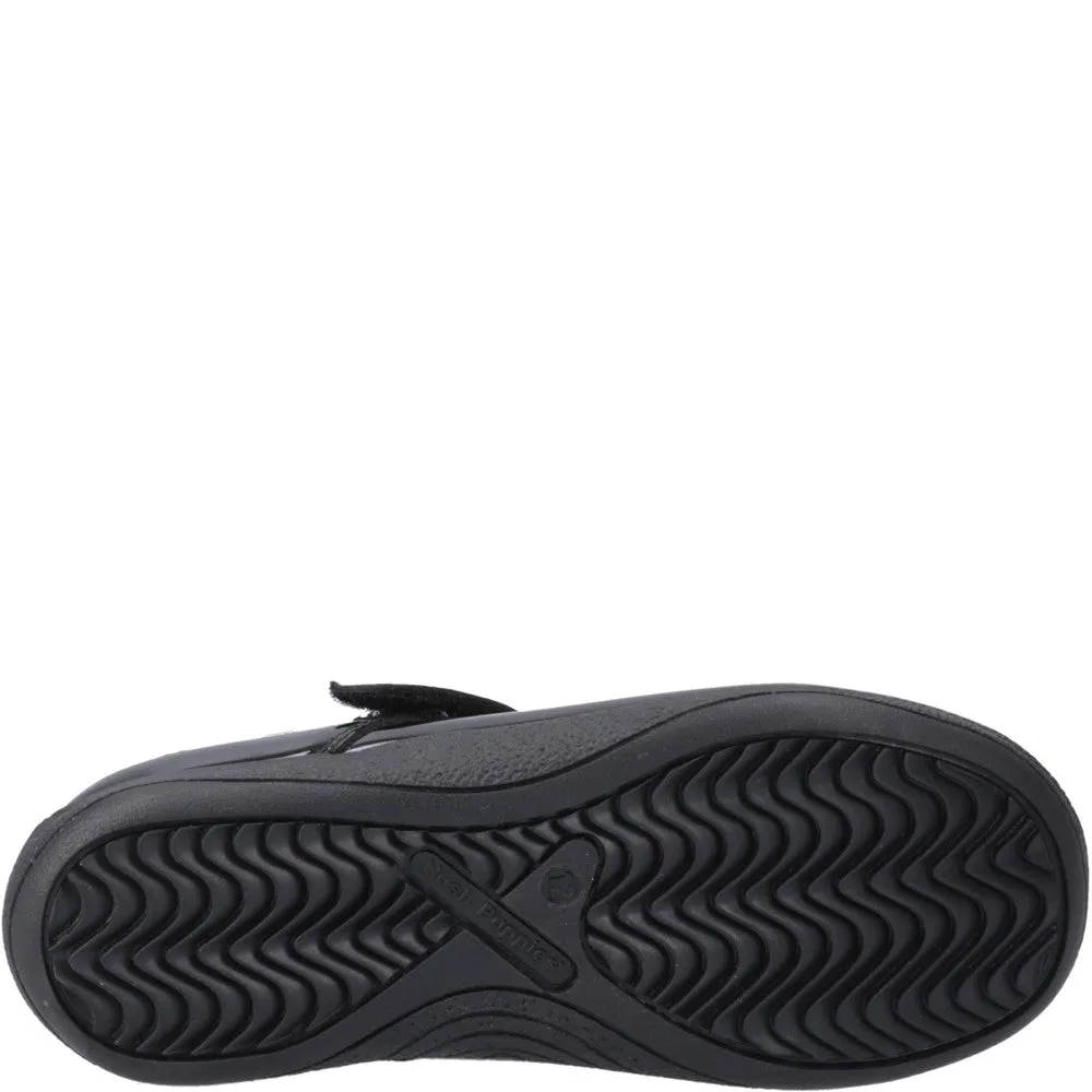 Patent Black Caitlin Junior School Shoes